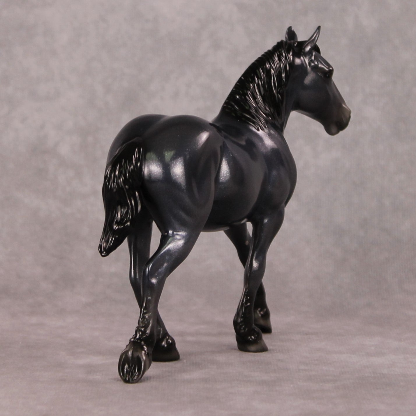 Midnight Flurries OOAK Holo Black Deco Pebble Draft By Ellen Robbins HS24