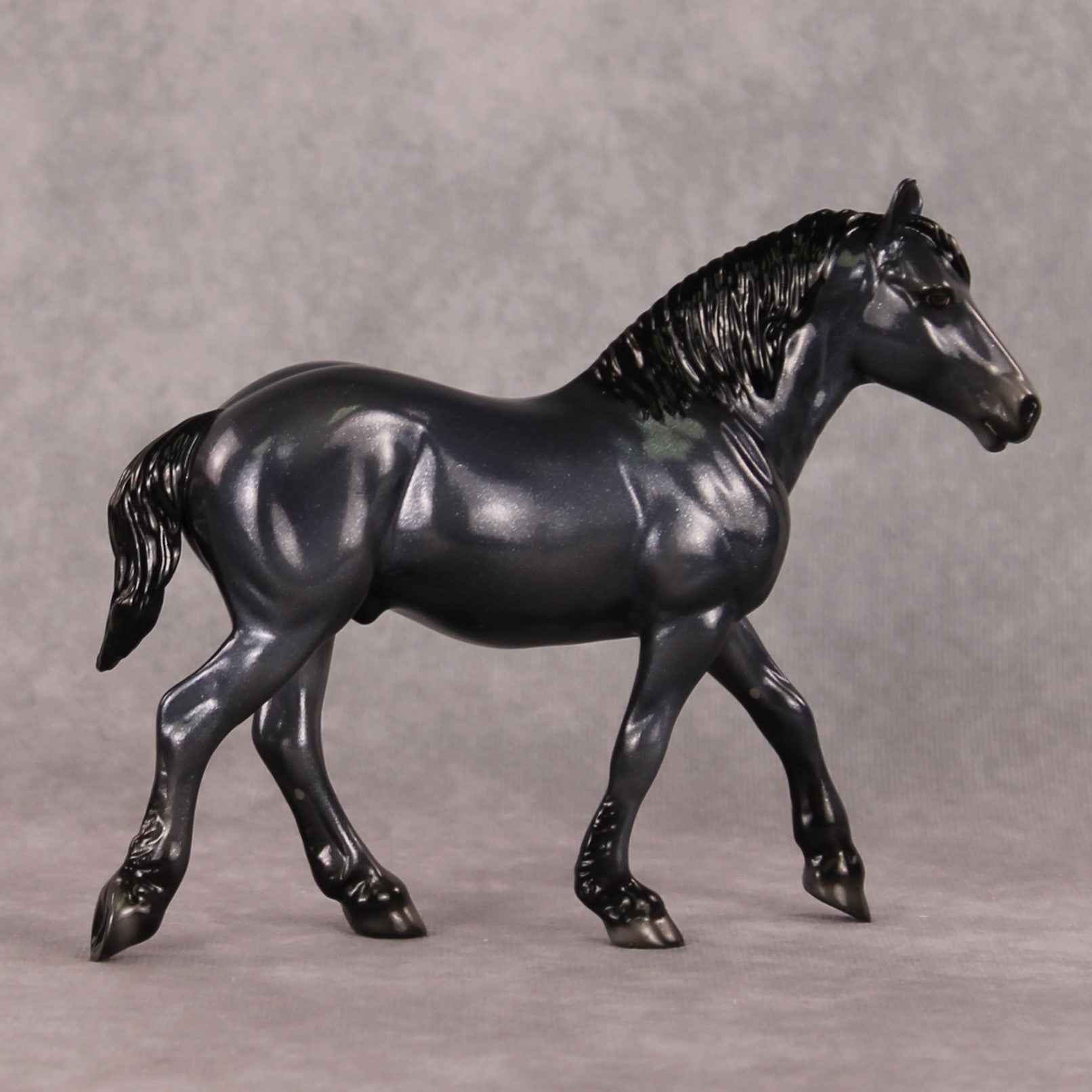 Midnight Flurries OOAK Holo Black Deco Pebble Draft By Ellen Robbins HS24