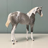 Halcyon OOAK Fleabitten Grey Tobiano Weanling By Dawn Quick EQ24