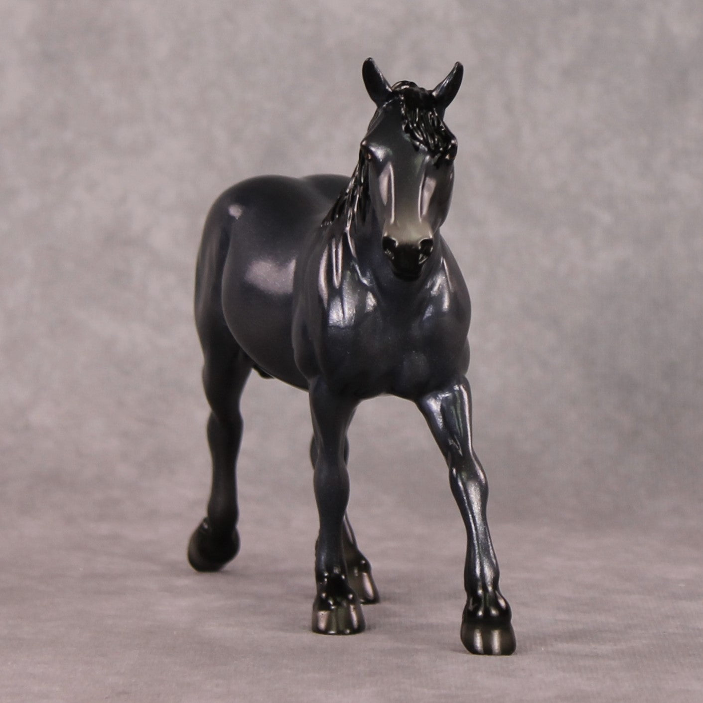 Midnight Flurries OOAK Holo Black Deco Pebble Draft By Ellen Robbins HS24