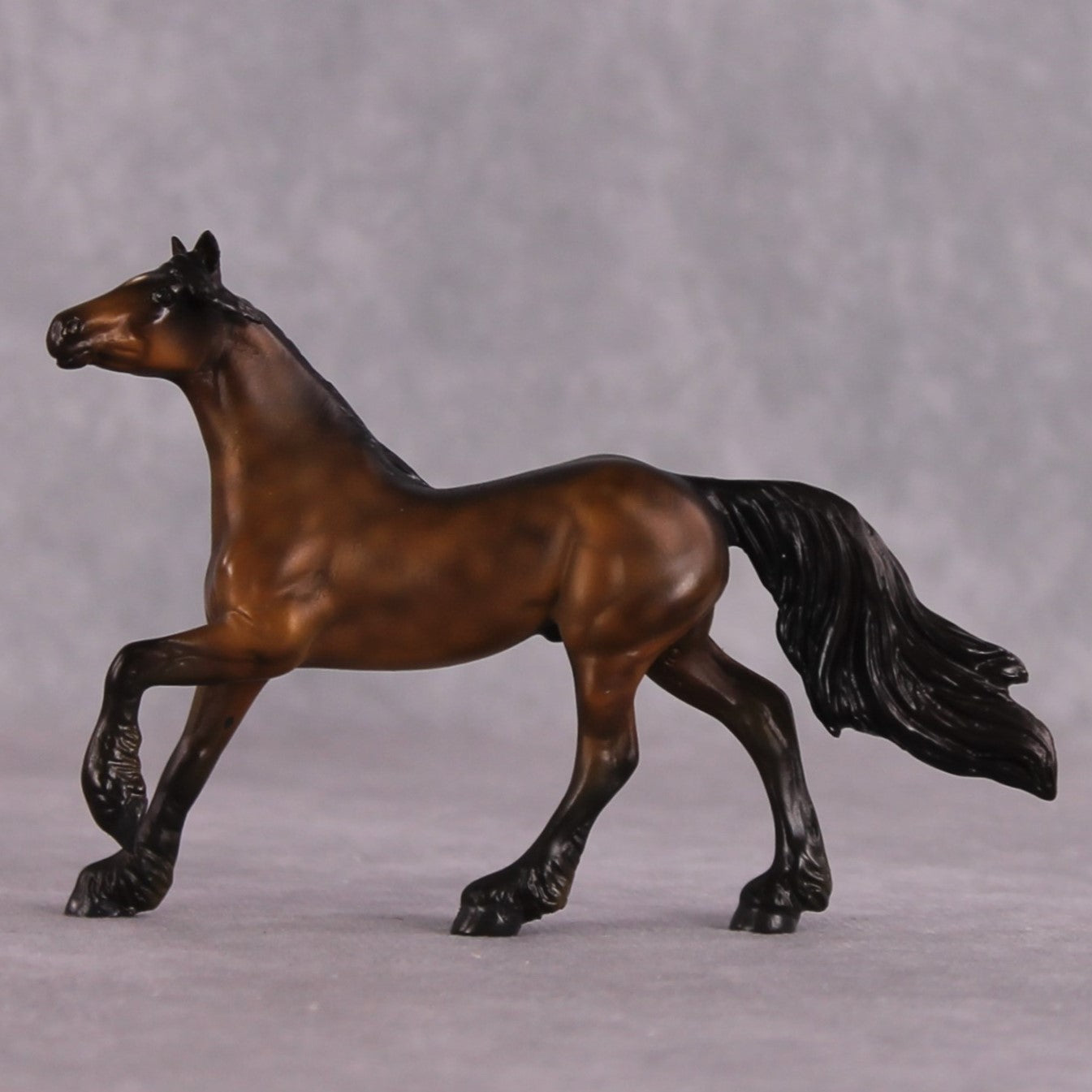 "Of The Fields" OOAK EFCM Friesian Chip By Kristen Cermele - April GemStones Series