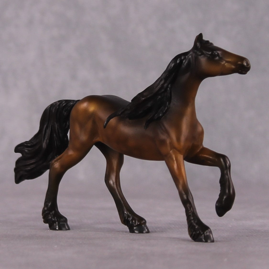 "Of The Fields" OOAK EFCM Friesian Chip By Kristen Cermele - April GemStones Series