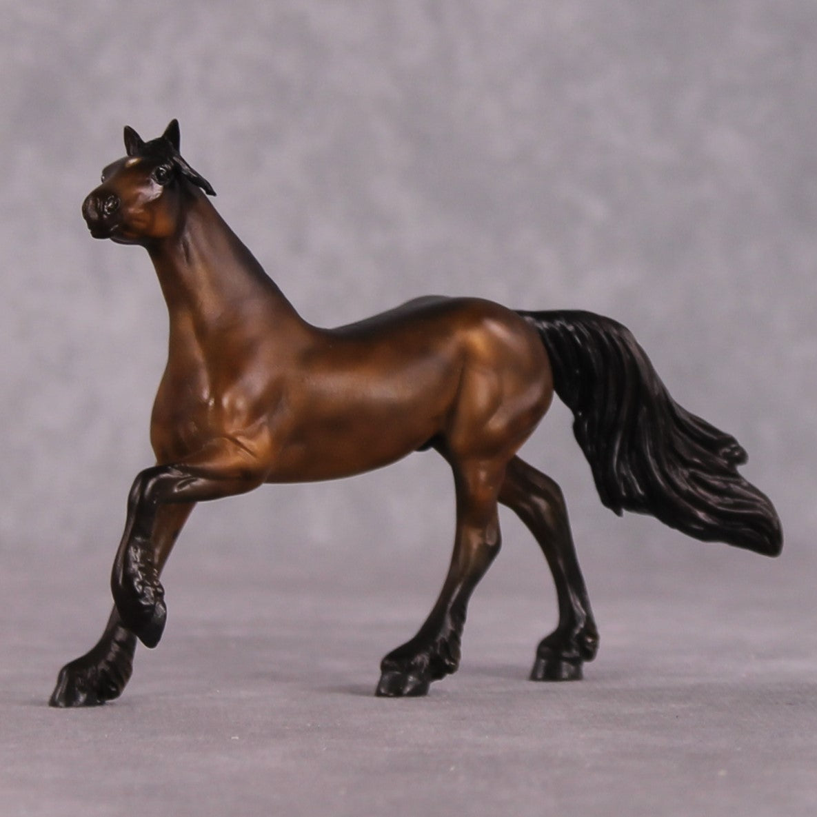 "Of The Fields" OOAK EFCM Friesian Chip By Kristen Cermele - April GemStones Series