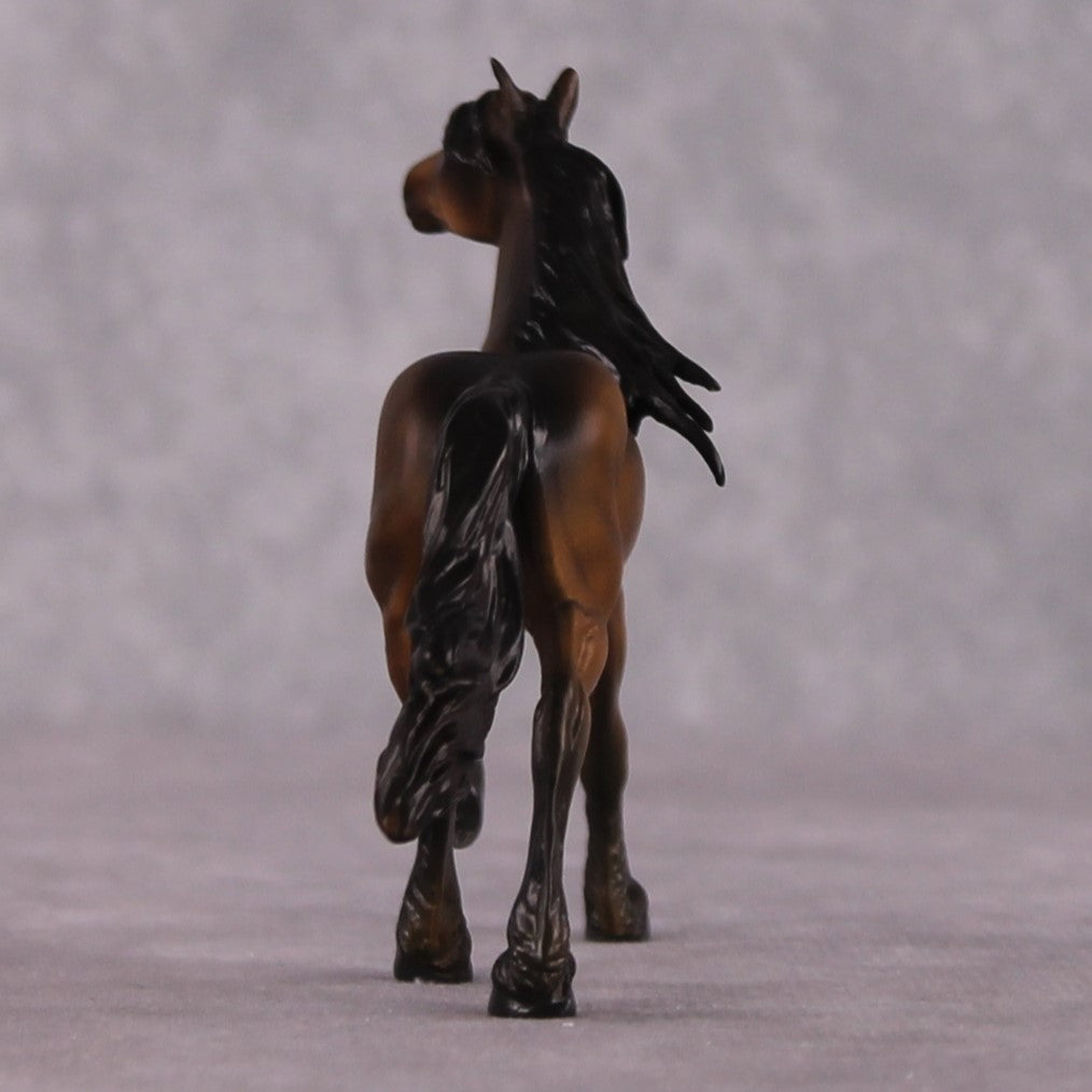 "Of The Fields" OOAK EFCM Friesian Chip By Kristen Cermele - April GemStones Series