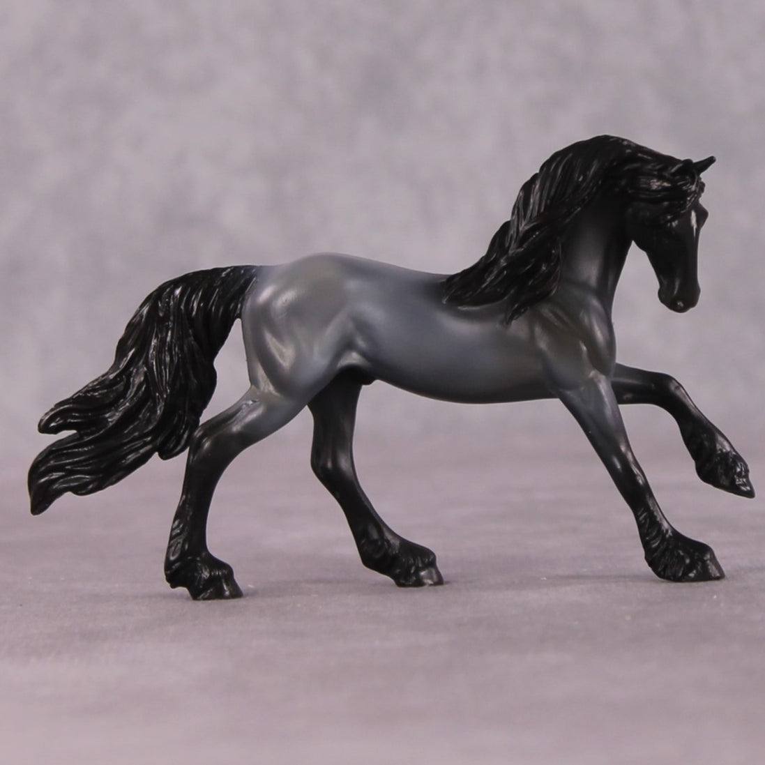 "Azzurro" OOAK FCM Friesian Chip By Kristen Cermele - April GemStones Series