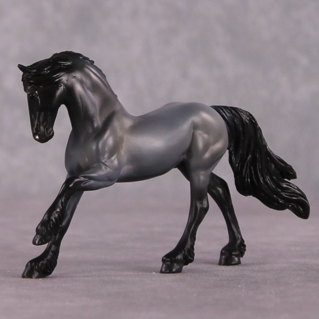 "Azzurro" OOAK FCM Friesian Chip By Kristen Cermele - April GemStones Series