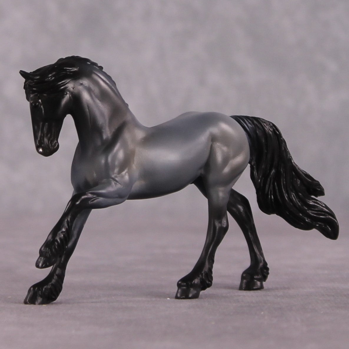 &quot;Azzurro&quot; OOAK FCM Friesian Chip By Kristen Cermele - April GemStones Series