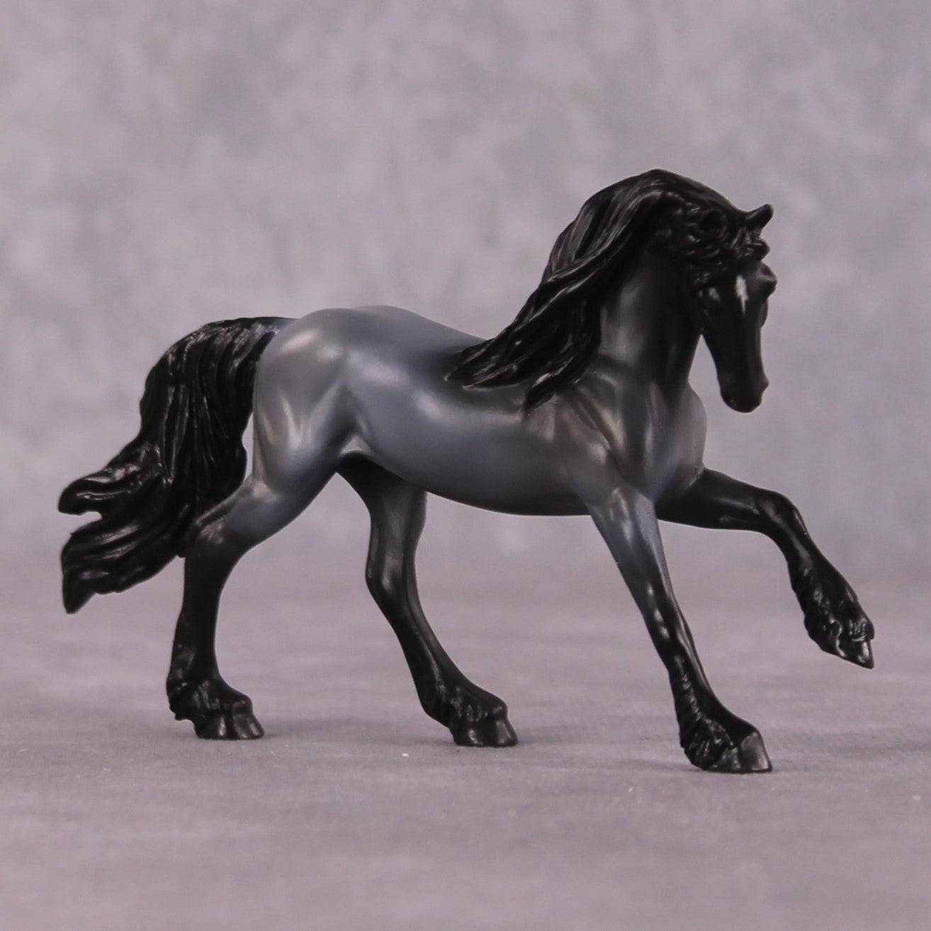&quot;Azzurro&quot; OOAK FCM Friesian Chip By Kristen Cermele - April GemStones Series