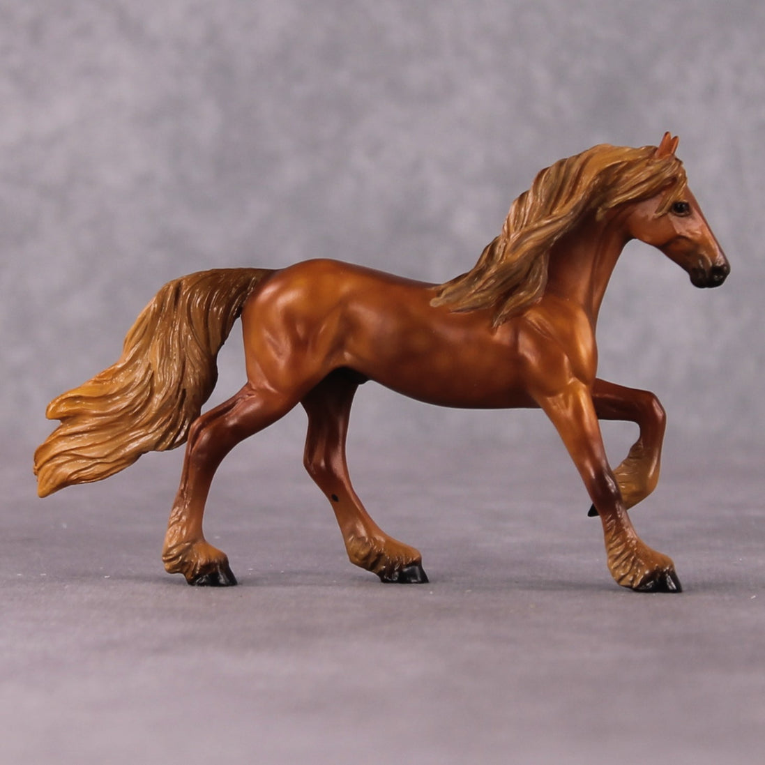 "Alopex" OOAK Friesian Chip By Kristen Cermele - April GemStones Series