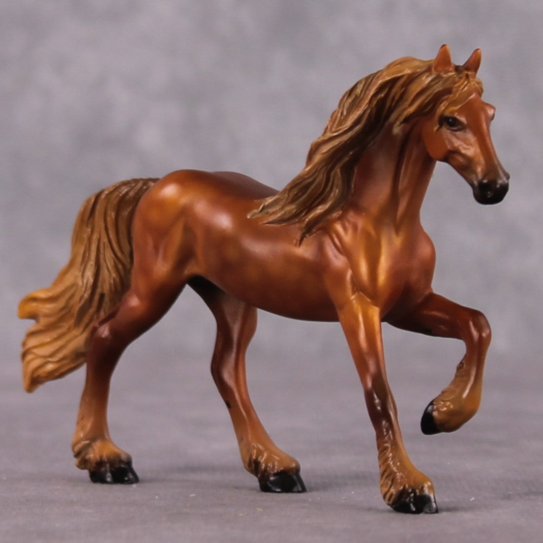 "Alopex" OOAK Friesian Chip By Kristen Cermele - April GemStones Series