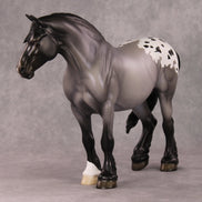 A Hippopotamus OOAK Blue Roan Appaloosa Heavy Draft By Ellen Robbins HS24