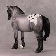 A Hippopotamus OOAK Blue Roan Appaloosa Heavy Draft By Ellen Robbins HS24