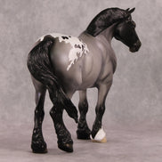 A Hippopotamus OOAK Blue Roan Appaloosa Heavy Draft By Ellen Robbins HS24
