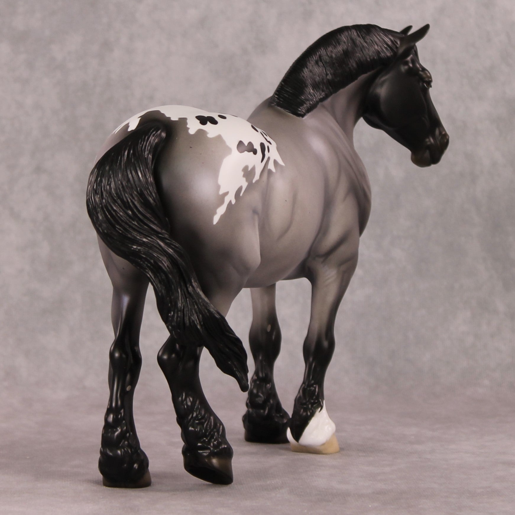 A Hippopotamus OOAK Blue Roan Appaloosa Heavy Draft By Ellen Robbins HS24