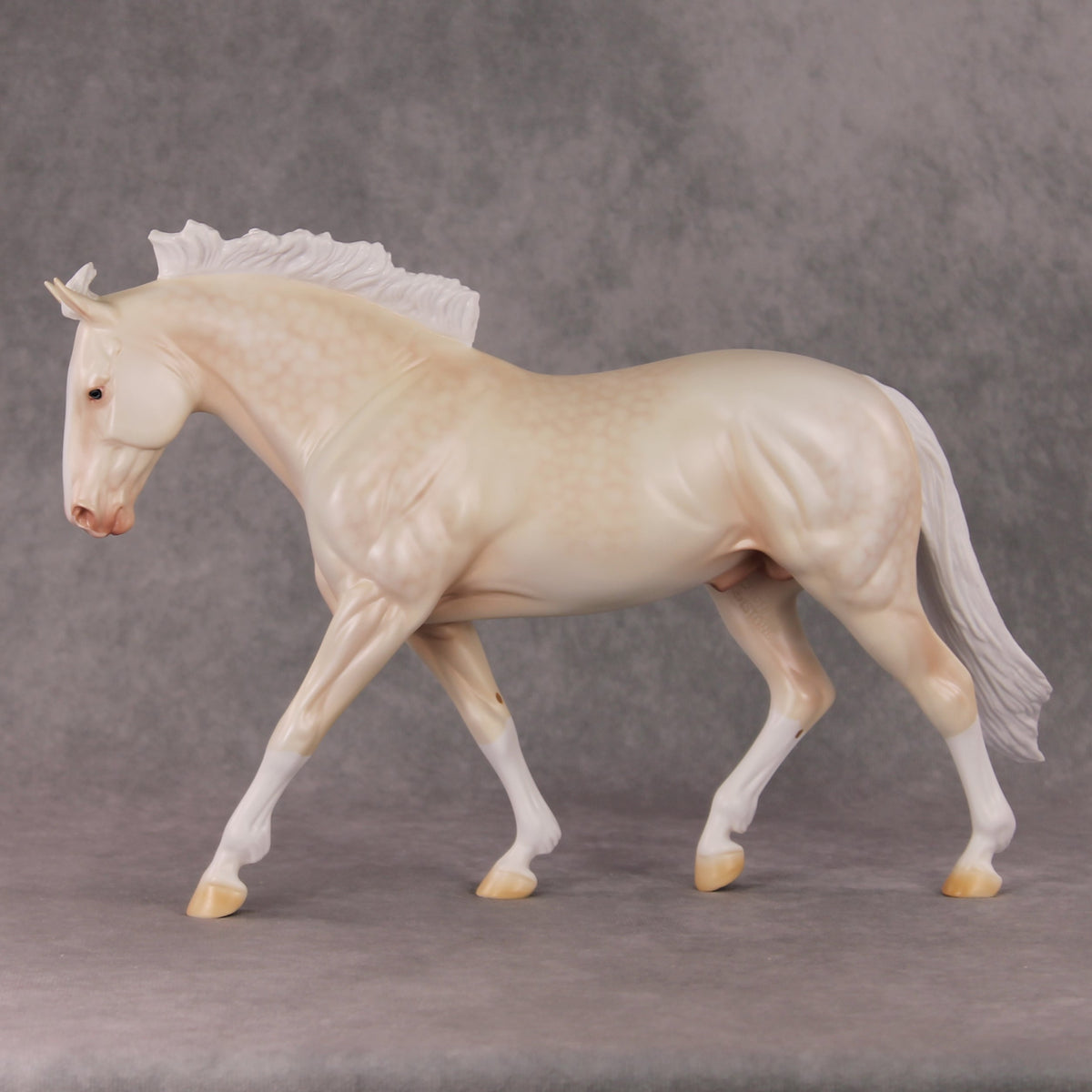 Gentle Solace OOAK  Dappled Cremello Irish Draught By Ashley Palmer HS24