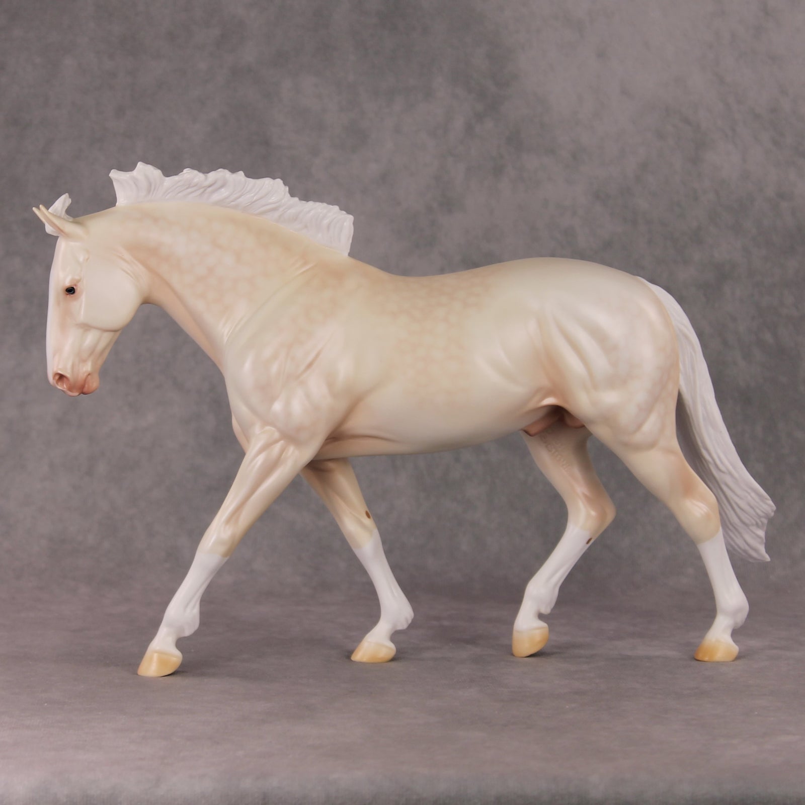 Gentle Solace OOAK  Dappled Cremello Irish Draught By Ashley Palmer HS24