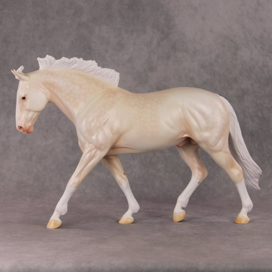 Gentle Solace OOAK  Dappled Cremello Irish Draught By Ashley Palmer HS24