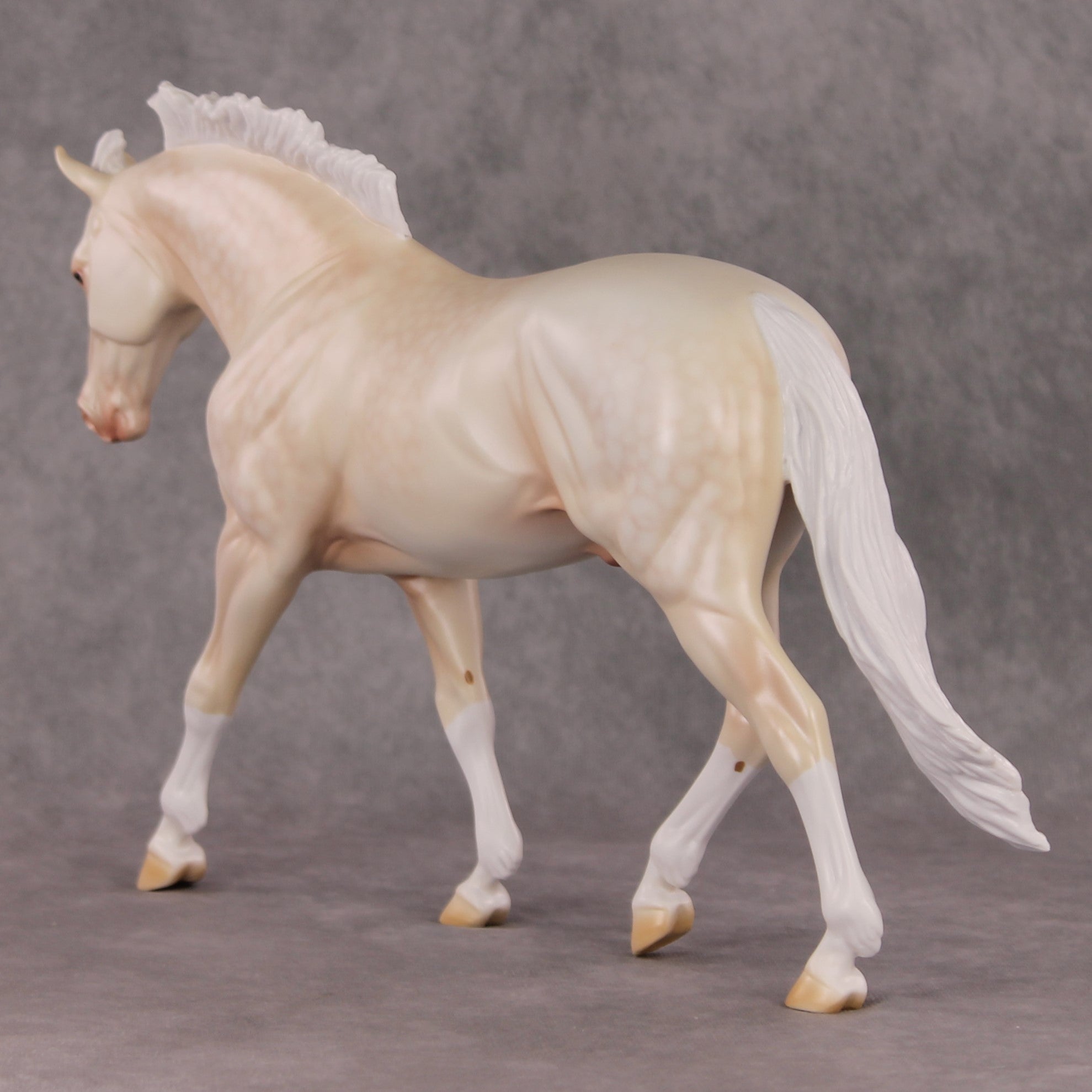 Gentle Solace OOAK  Dappled Cremello Irish Draught By Ashley Palmer HS24