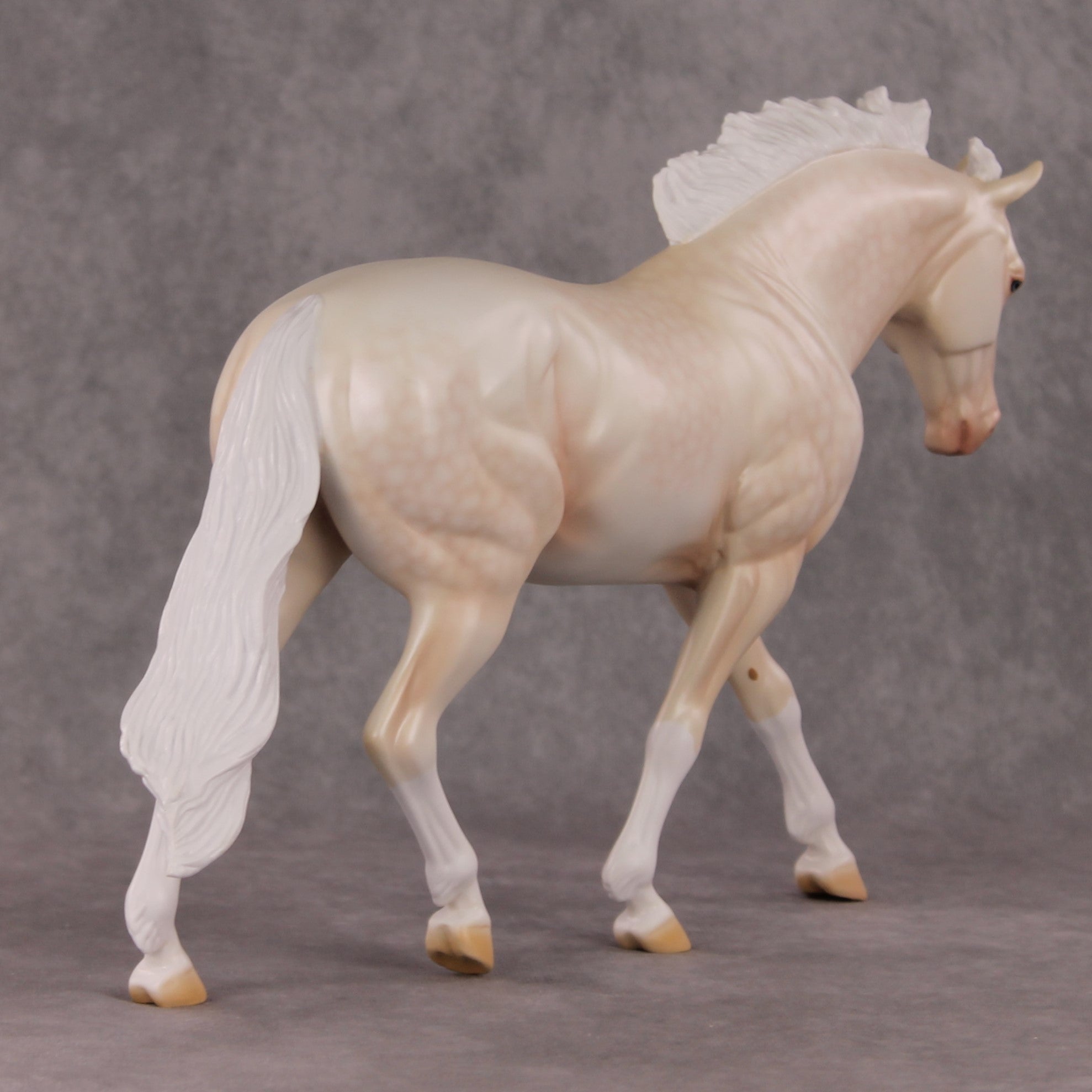 Gentle Solace OOAK  Dappled Cremello Irish Draught By Ashley Palmer HS24