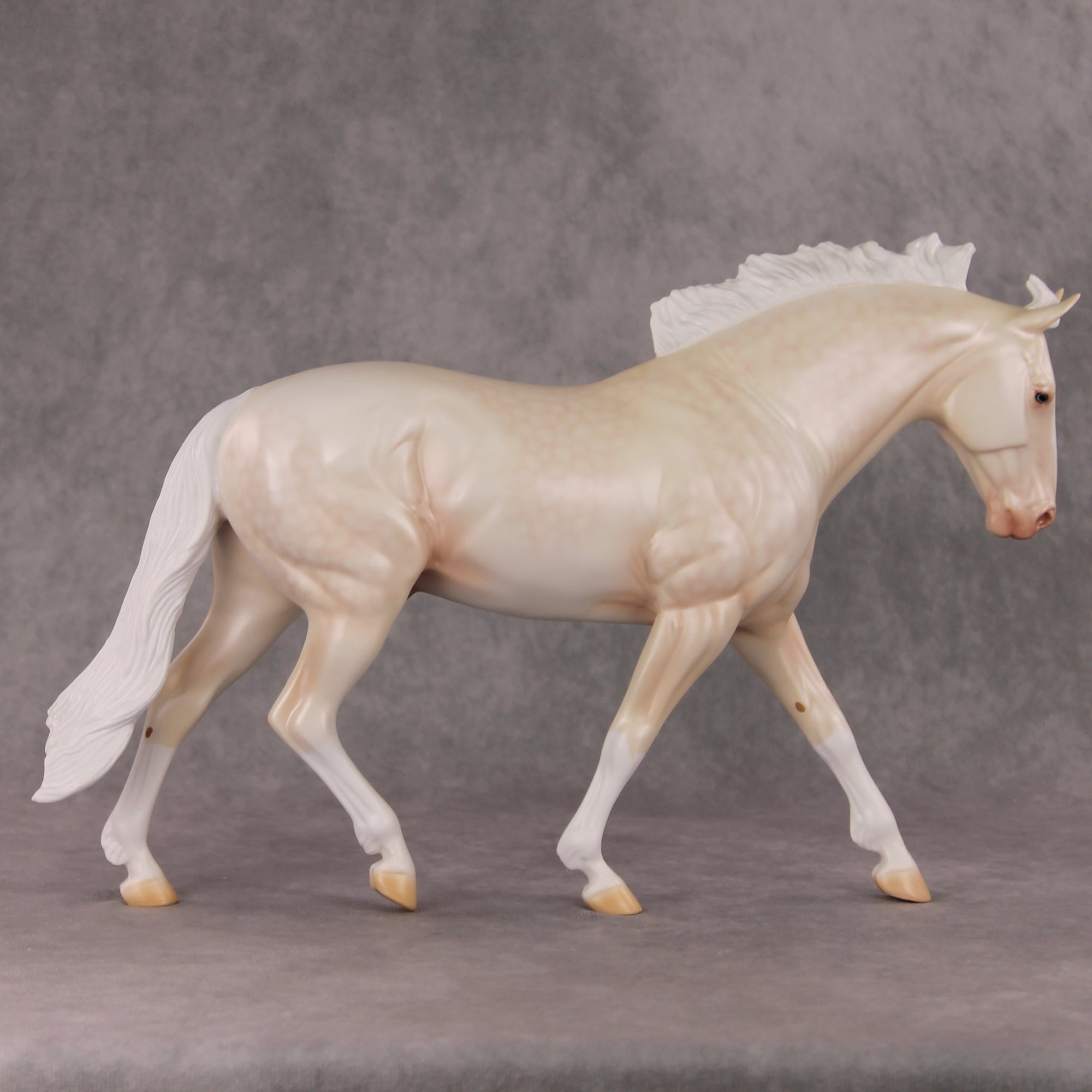 Gentle Solace OOAK  Dappled Cremello Irish Draught By Ashley Palmer HS24