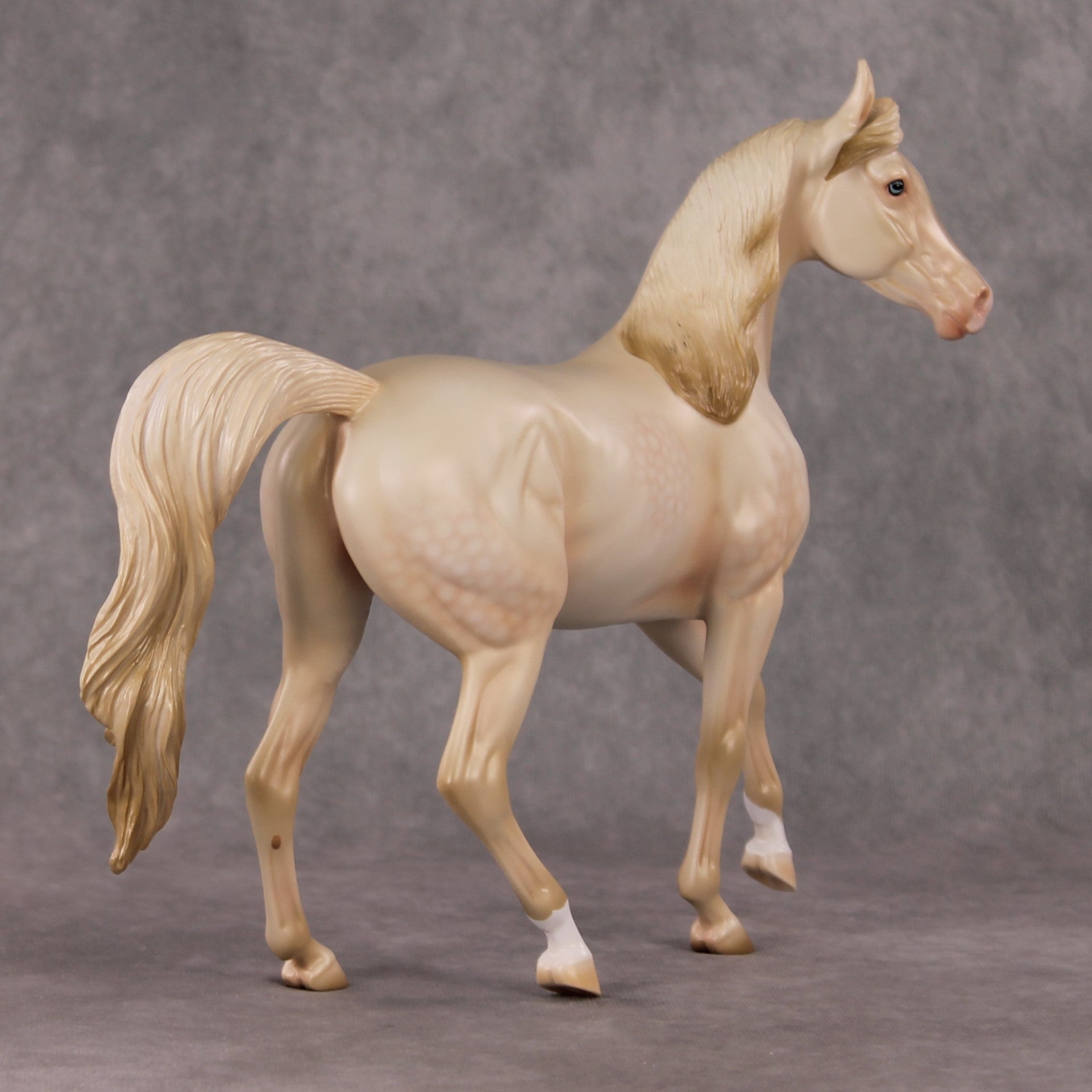 Silent Wish OOAK  Dappled Perlino Custom Arab Mare By Ashley Palmer HS24