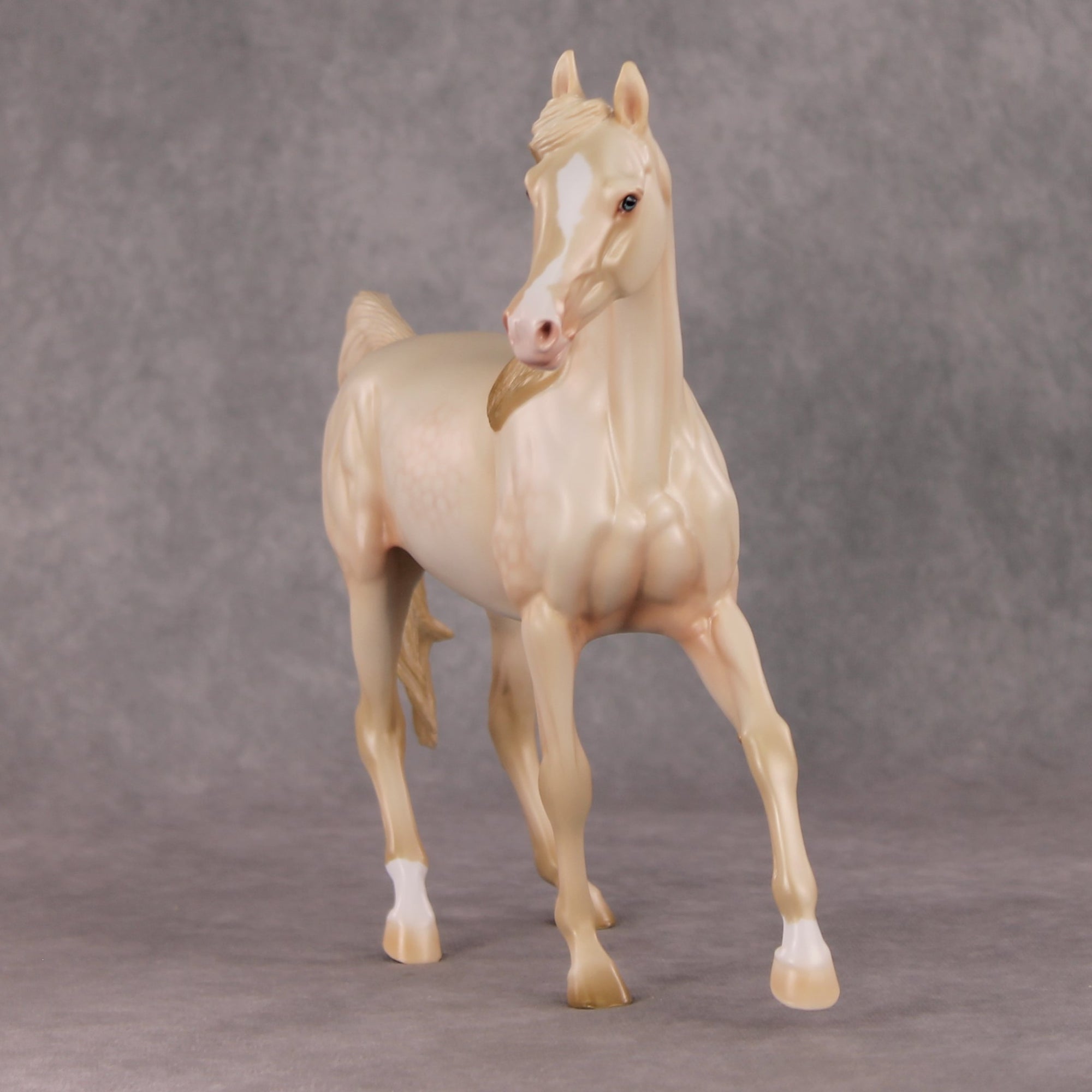 Silent Wish OOAK  Dappled Perlino Custom Arab Mare By Ashley Palmer HS24