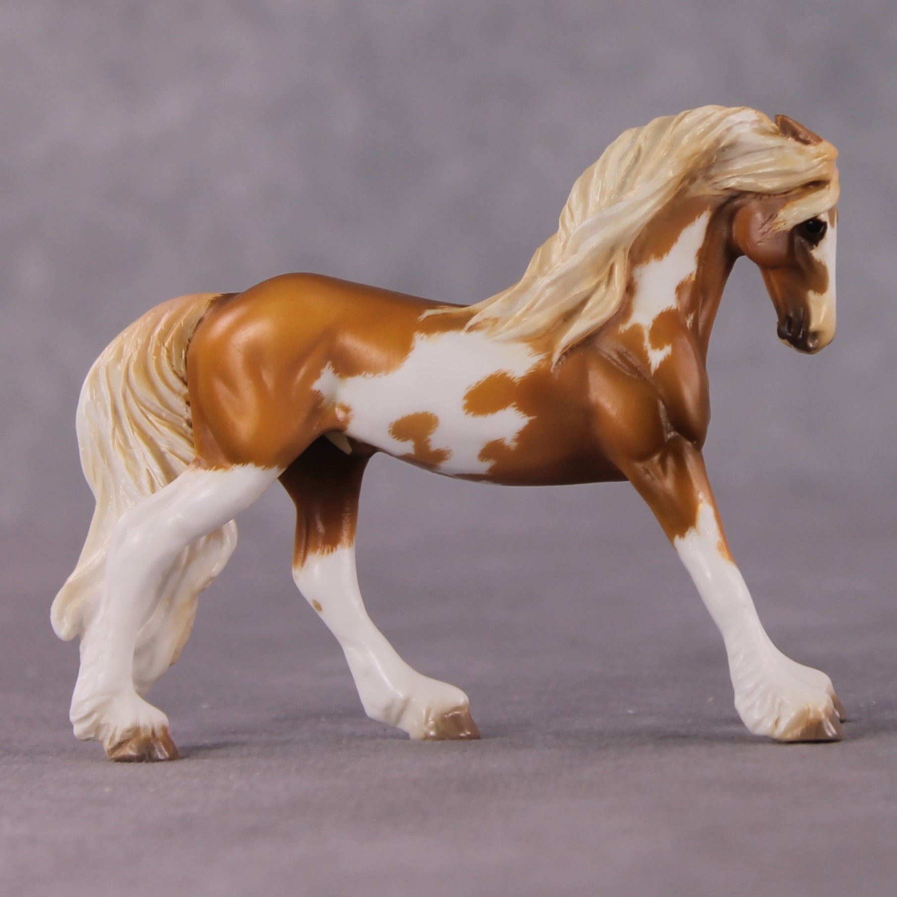 "The Brave" OOAK EFCM Friesian Chip By Kristen Cermele - April GemStones Series