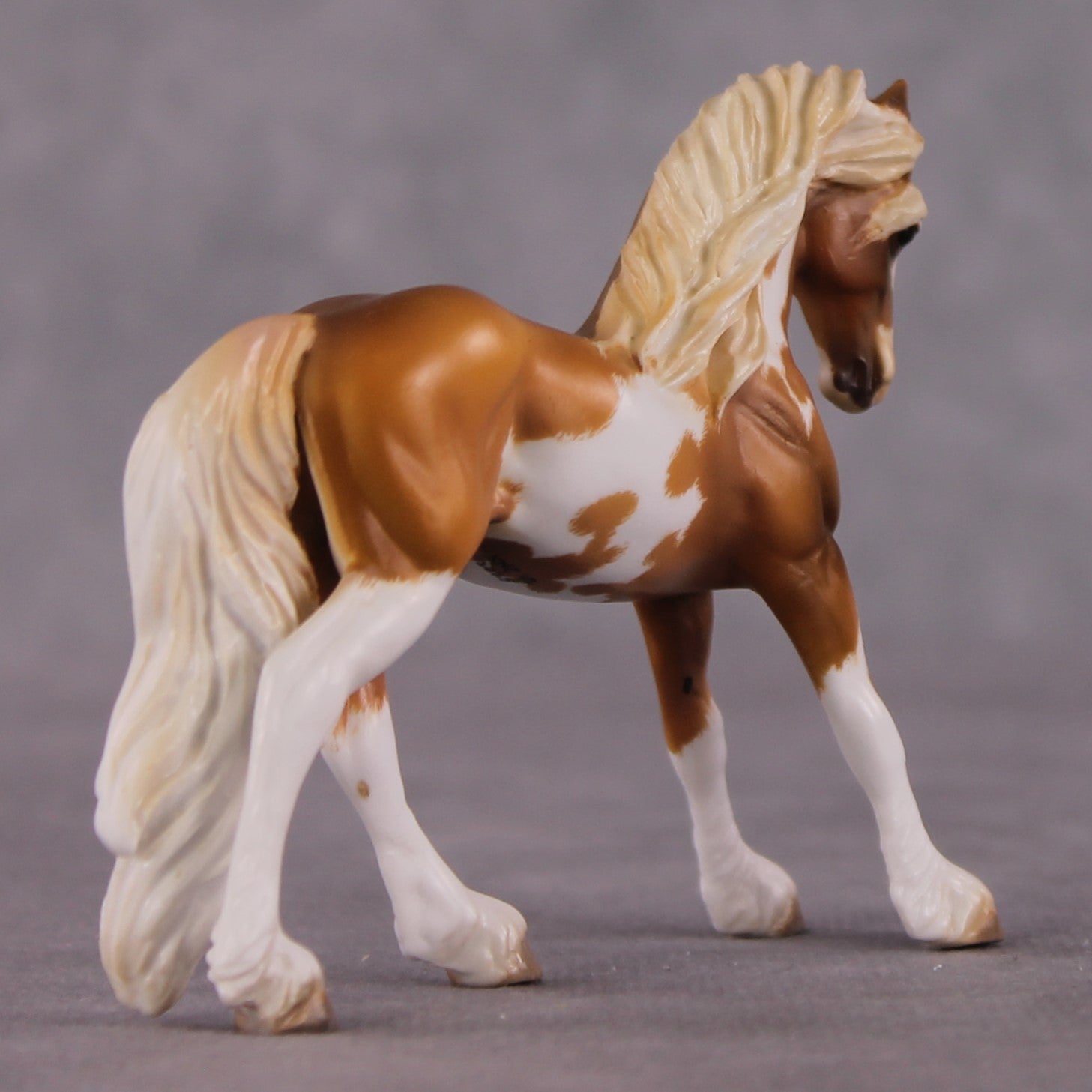 "The Brave" OOAK EFCM Friesian Chip By Kristen Cermele - April GemStones Series