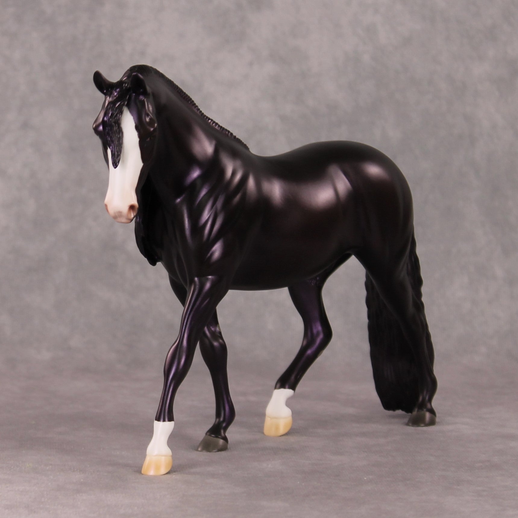 Tinsel OOAK Dark Blue Black Custom Pony By Ashley Palmer HS24
