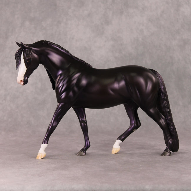Tinsel OOAK Dark Blue Black Custom Pony By Ashley Palmer HS24