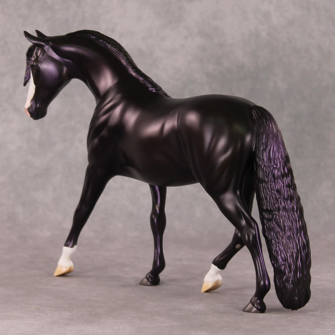Tinsel OOAK Dark Blue Black Custom Pony By Ashley Palmer HS24