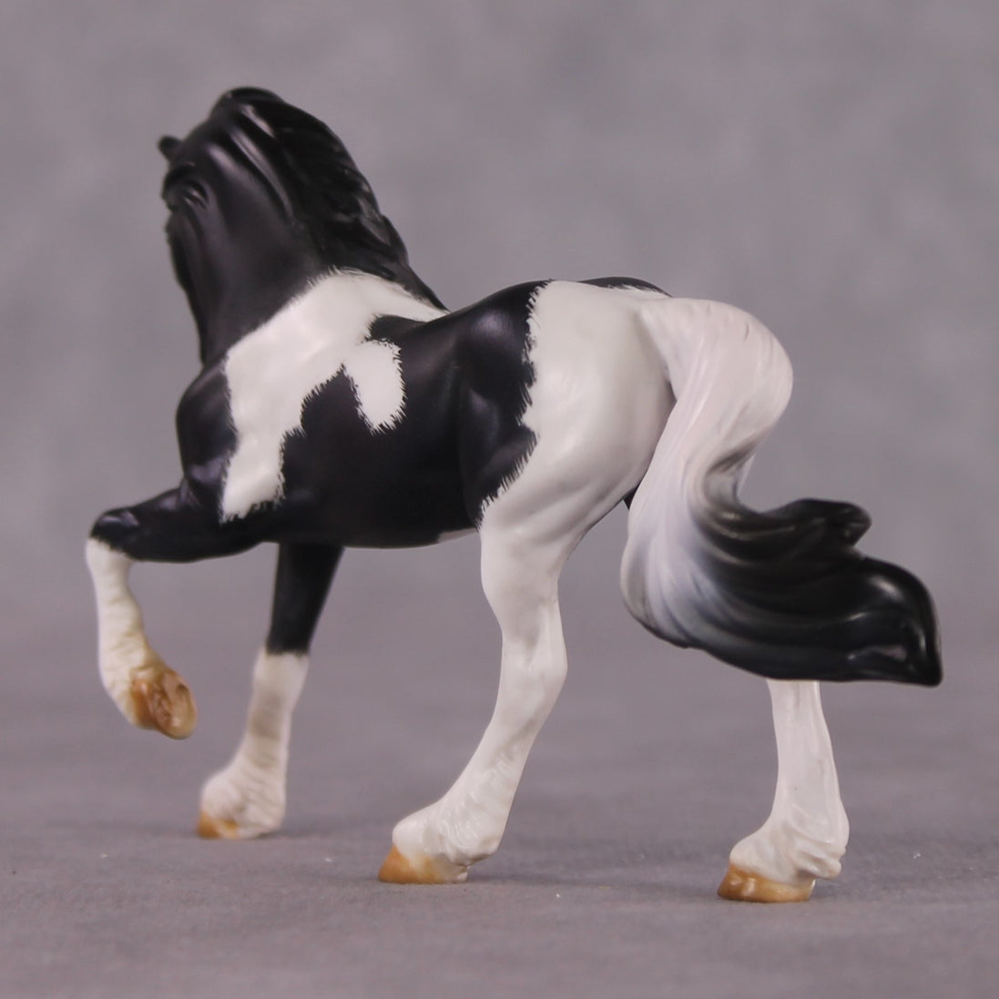 "Galant" OOAK EFCM Friesian Chip By Kristen Cermele - April GemStones Series