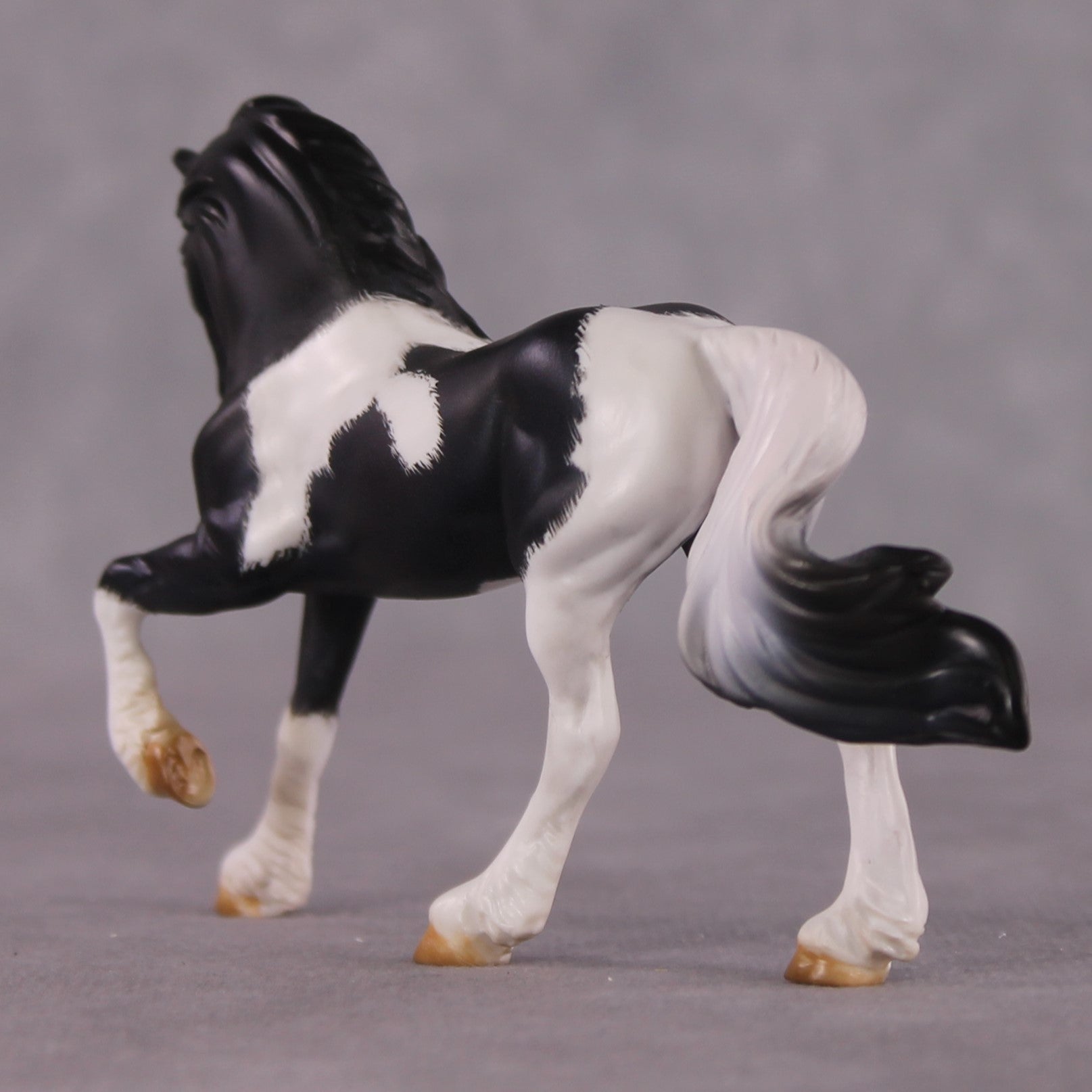 "Galant" OOAK EFCM Friesian Chip By Kristen Cermele - April GemStones Series
