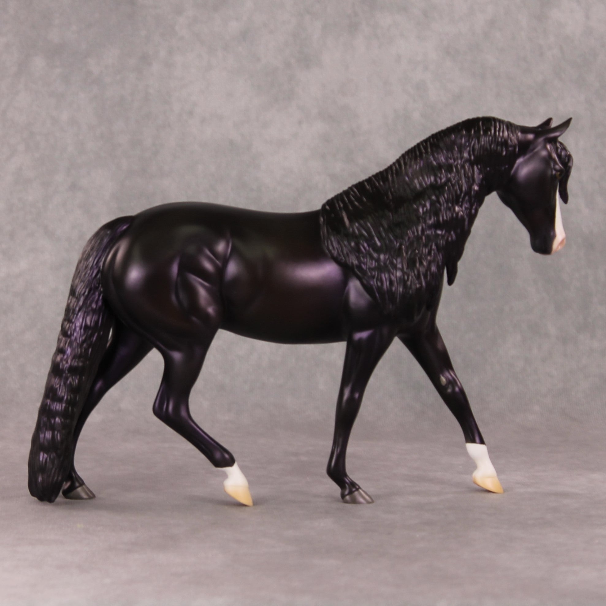 Tinsel OOAK Dark Blue Black Custom Pony By Ashley Palmer HS24