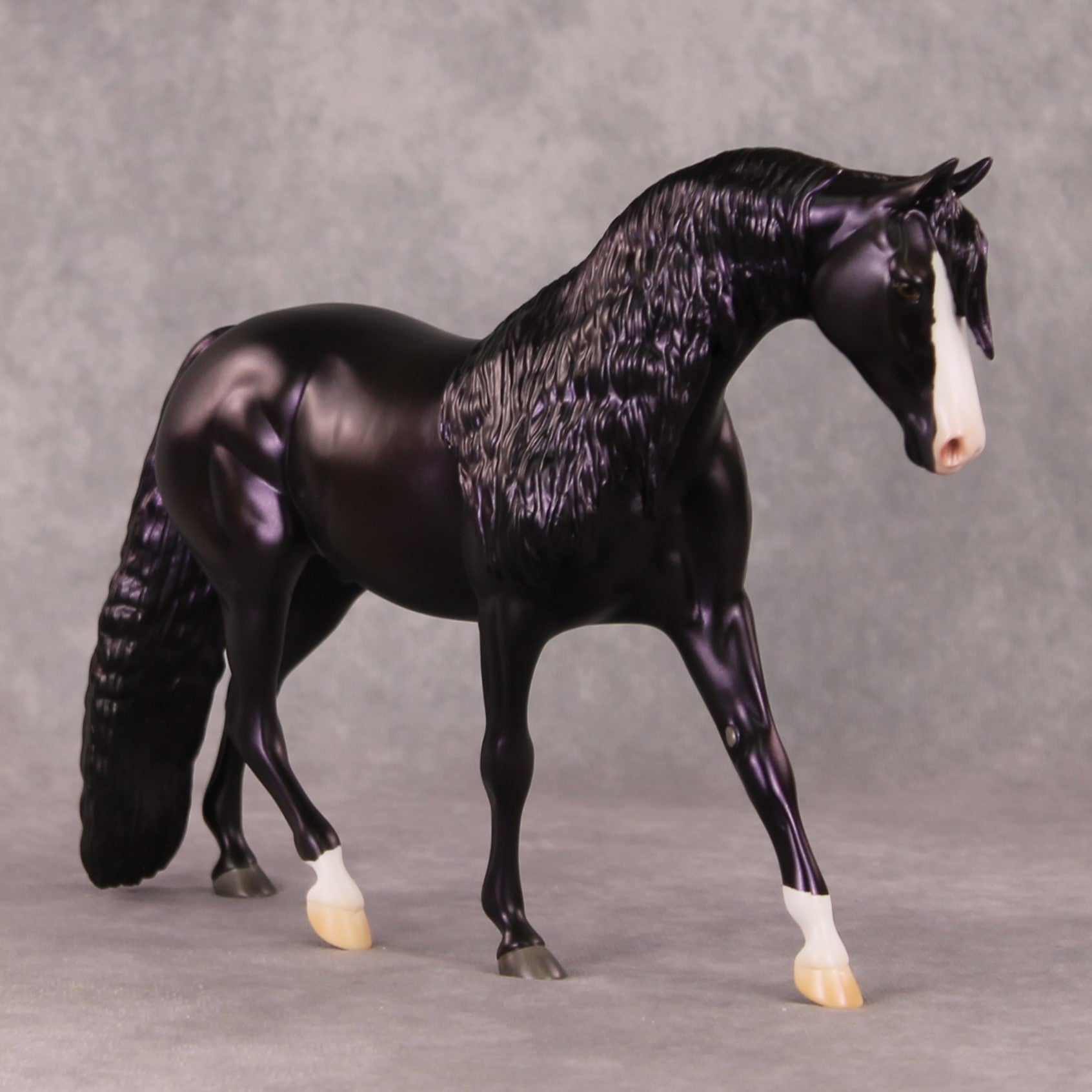 Tinsel OOAK Dark Blue Black Custom Pony By Ashley Palmer HS24