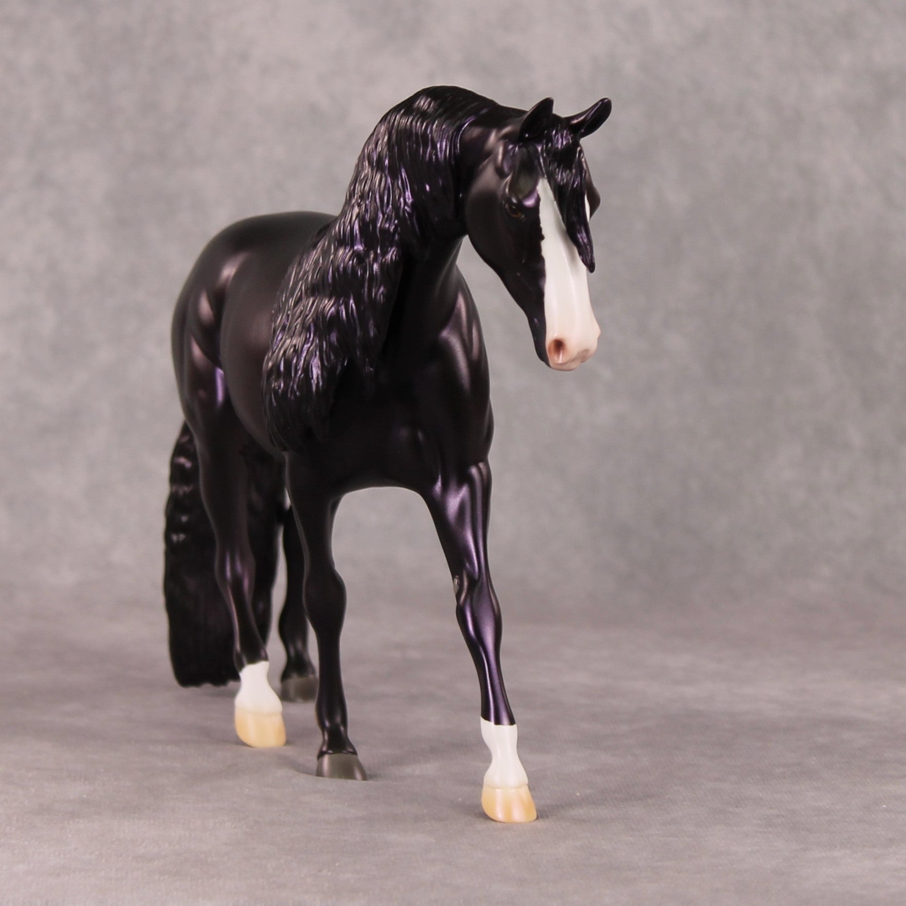 Tinsel OOAK Dark Blue Black Custom Pony By Ashley Palmer HS24