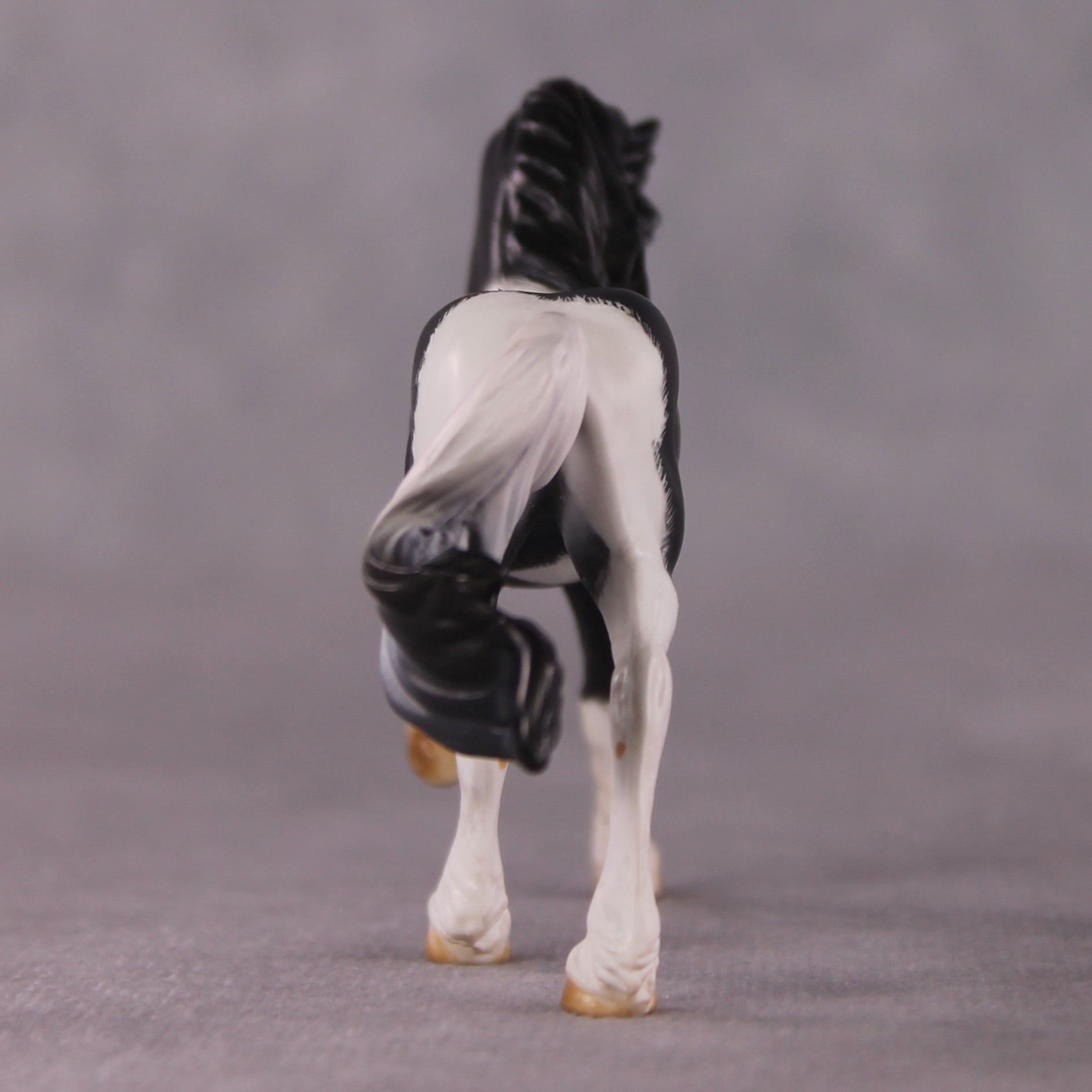 "Galant" OOAK EFCM Friesian Chip By Kristen Cermele - April GemStones Series