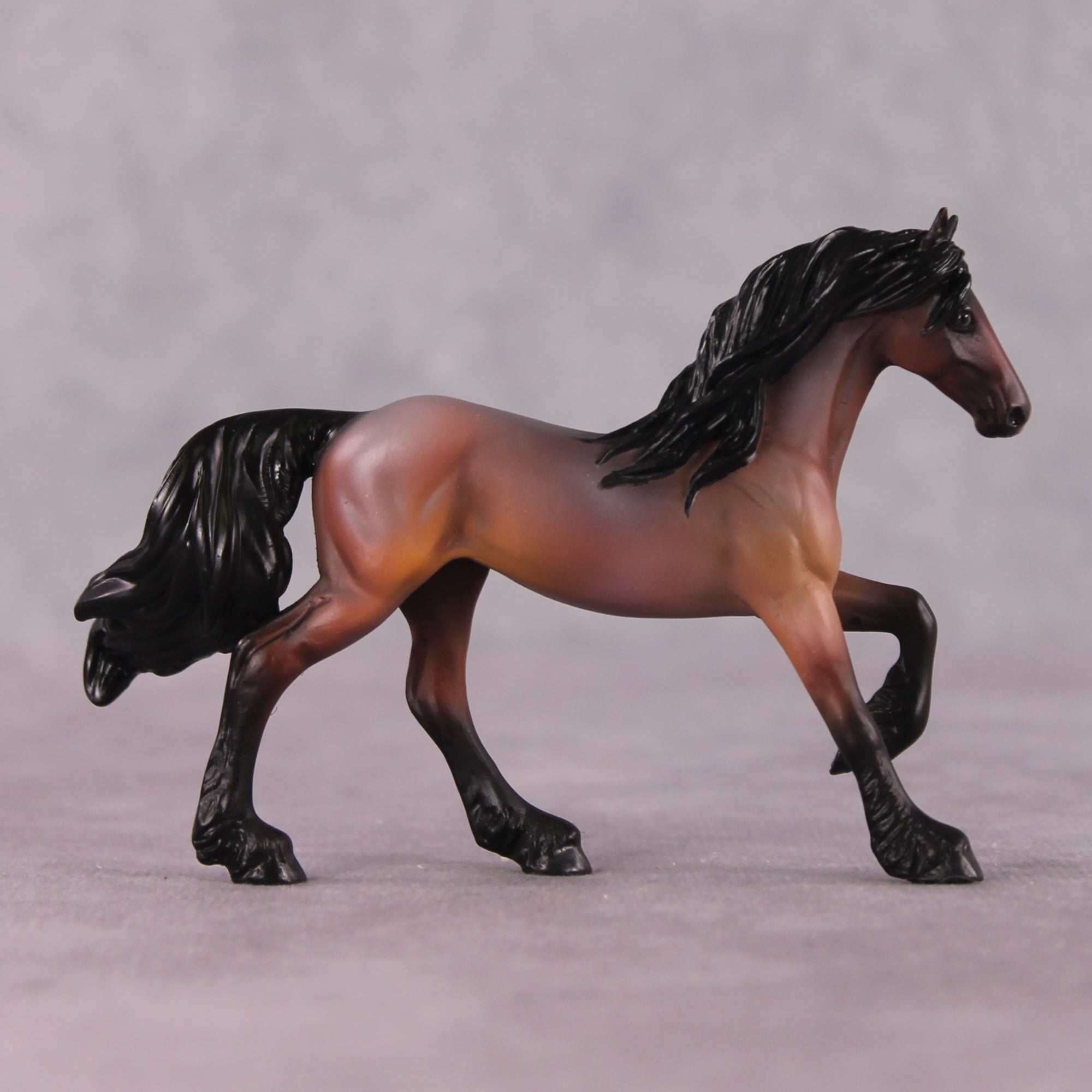 "Felpia" OOAK FCM Friesian Chip By Kristen Cermele - April GemStones Series