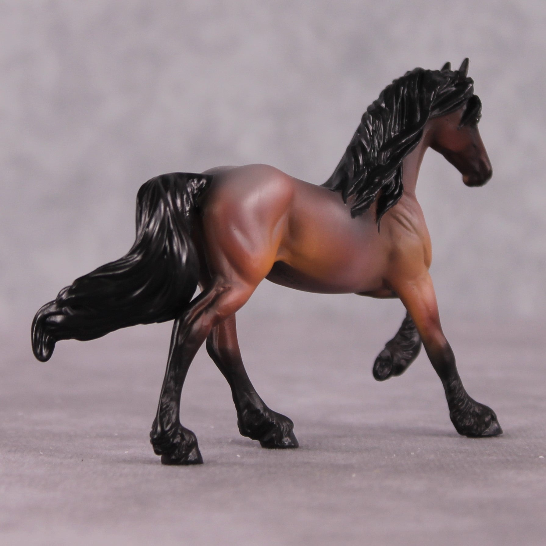 "Felpia" OOAK FCM Friesian Chip By Kristen Cermele - April GemStones Series