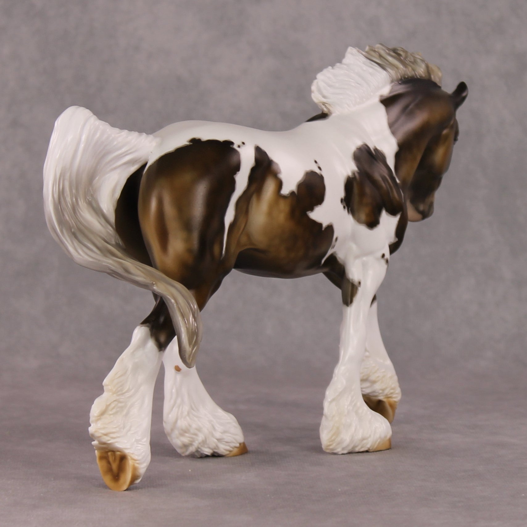 Oak OOAK Silver Dapple Tobiano Customized Irish Cob By Julie Keim HS24