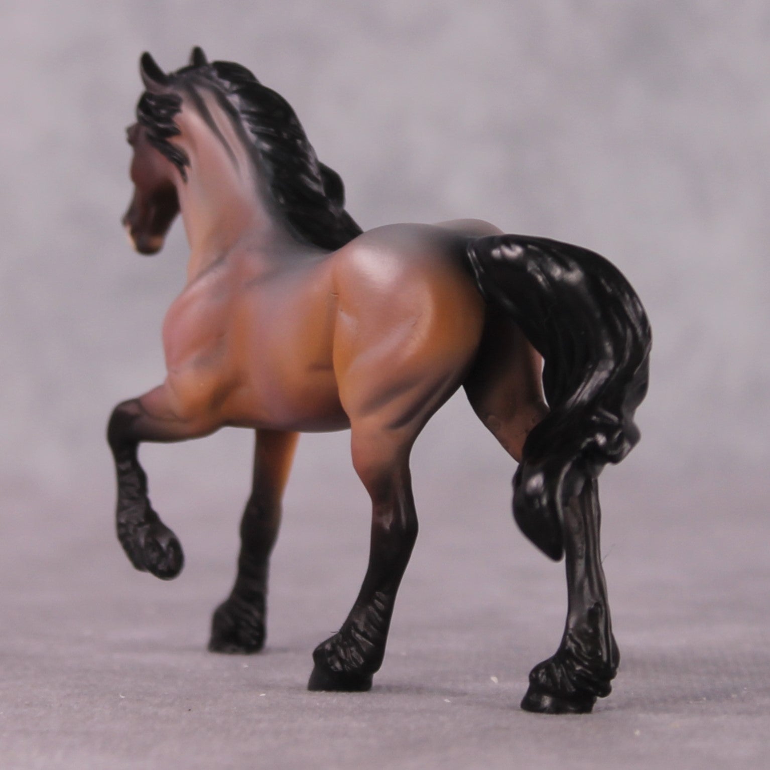 "Felpia" OOAK FCM Friesian Chip By Kristen Cermele - April GemStones Series