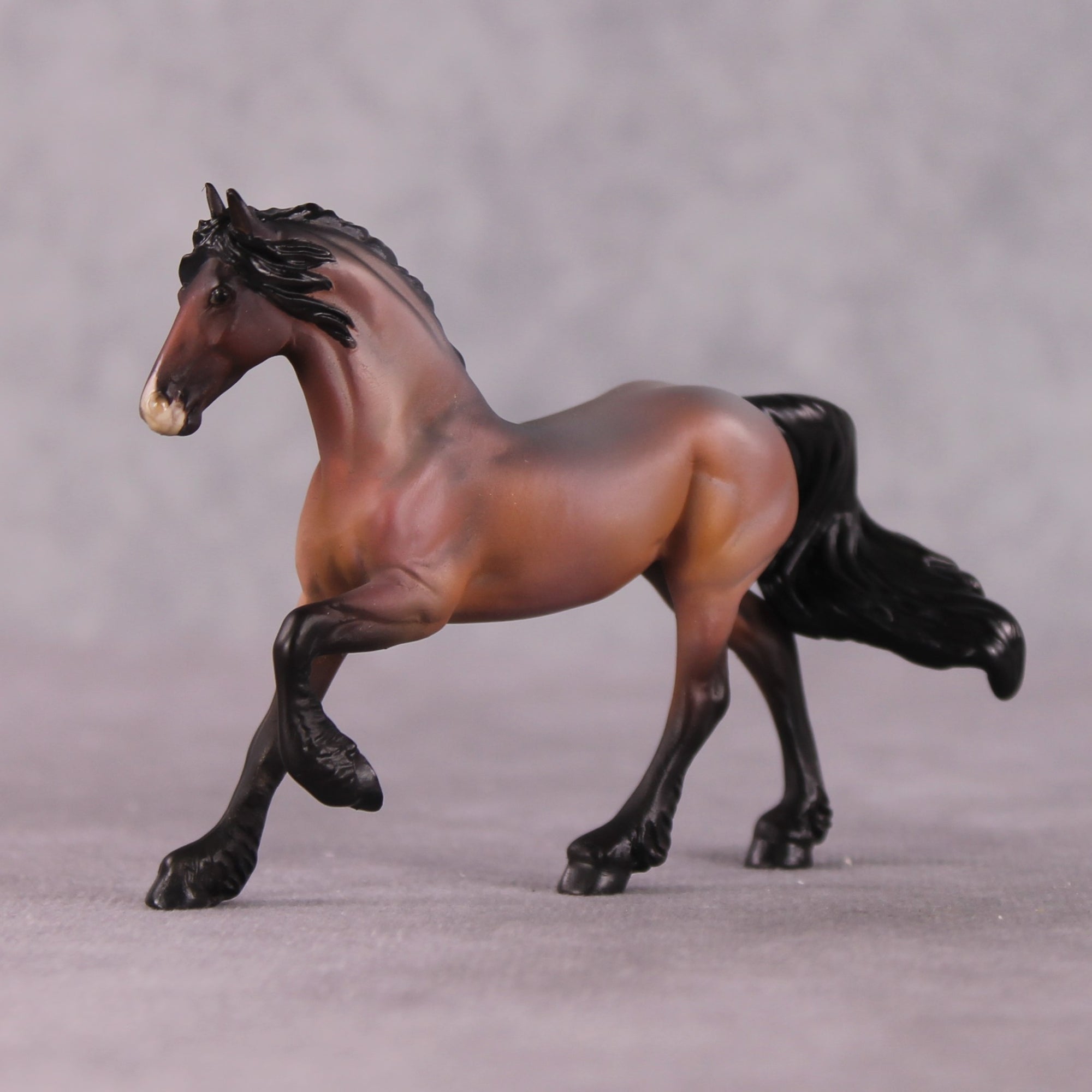 "Felpia" OOAK FCM Friesian Chip By Kristen Cermele - April GemStones Series