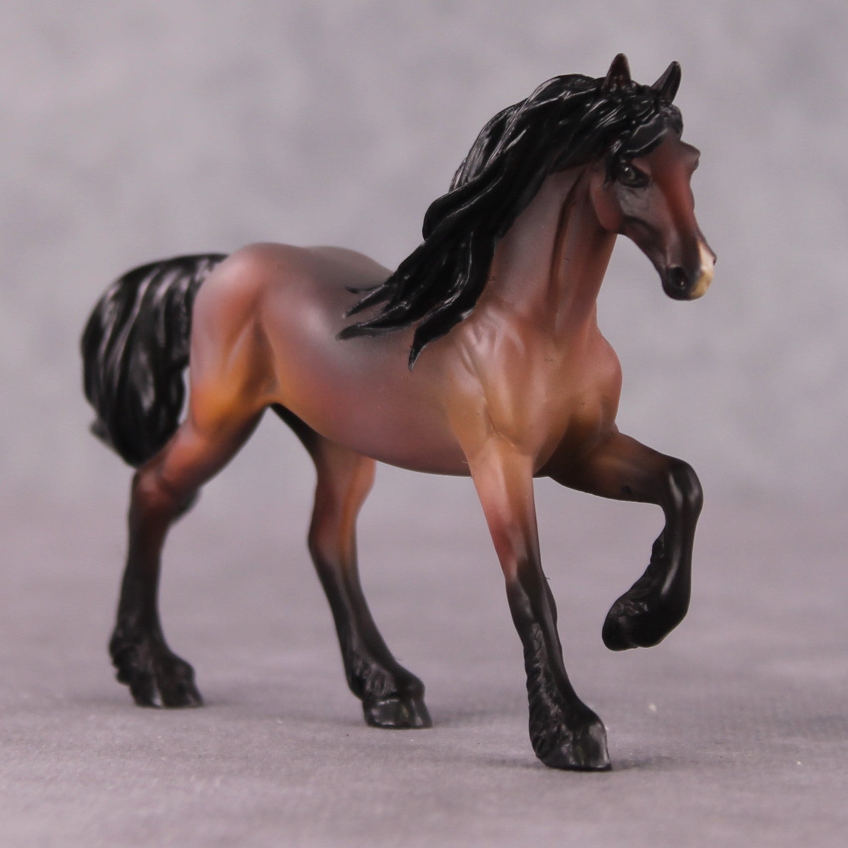 "Felpia" OOAK FCM Friesian Chip By Kristen Cermele - April GemStones Series