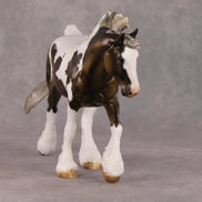 Oak OOAK Silver Dapple Tobiano Customized Irish Cob By Julie Keim HS24