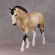 Just In Time OOAK Dapple Buckskin Irish Draught By Ellen Robbins HS24