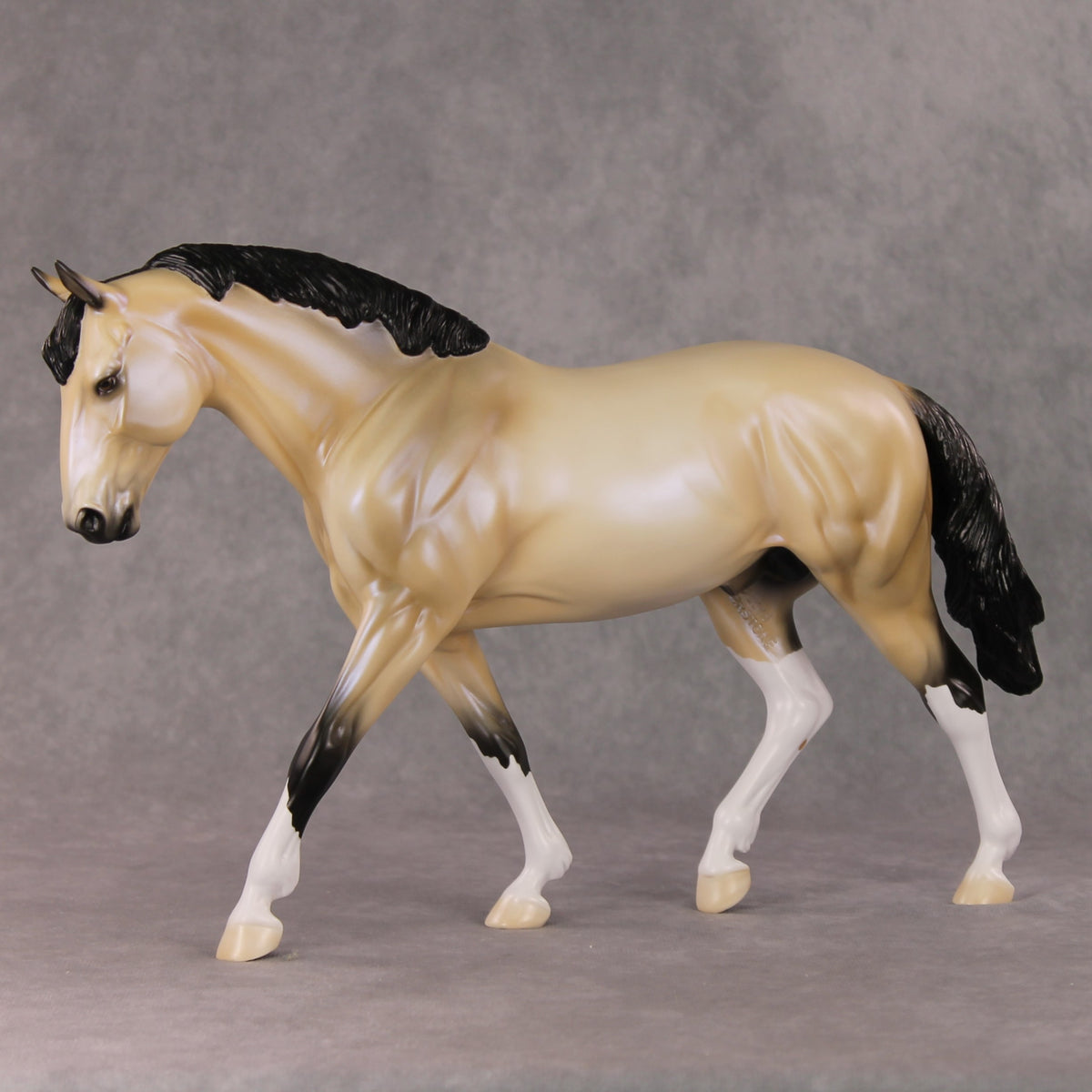 Just In Time OOAK Dapple Buckskin Irish Draught By Ellen Robbins HS24