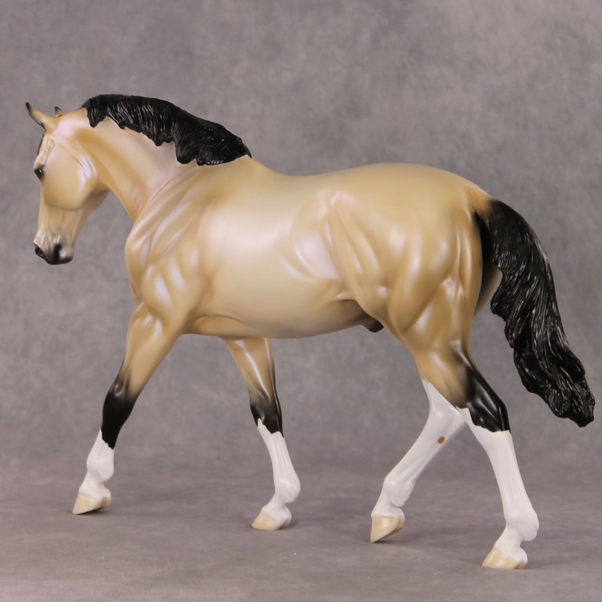 Just In Time OOAK Dapple Buckskin Irish Draught By Ellen Robbins HS24