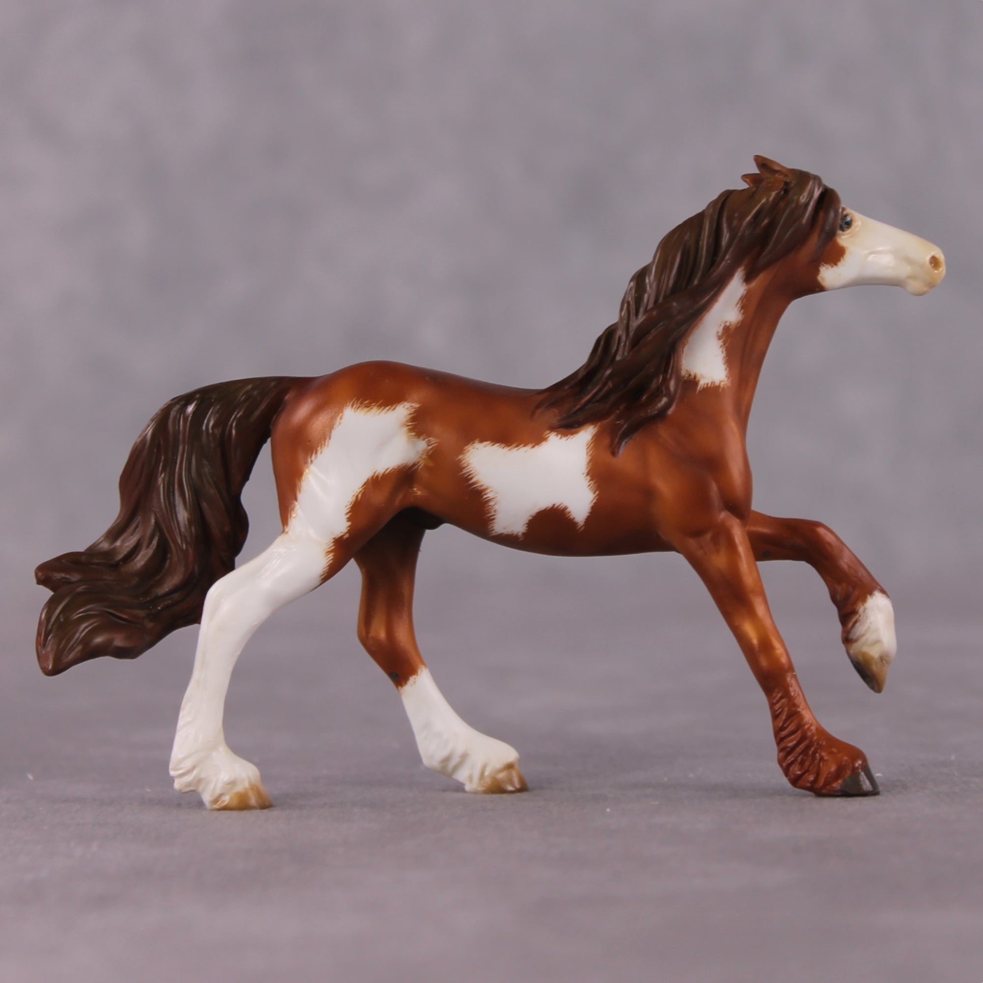 "The Archer" OOAK FCM Friesian Chip By Kristen Cermele - April GemStones Series