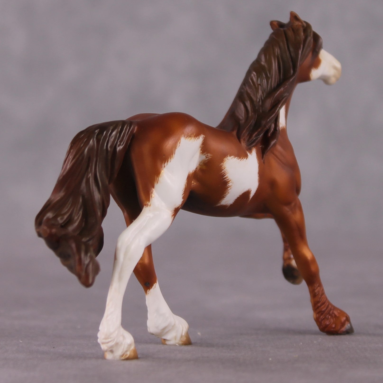 "The Archer" OOAK FCM Friesian Chip By Kristen Cermele - April GemStones Series