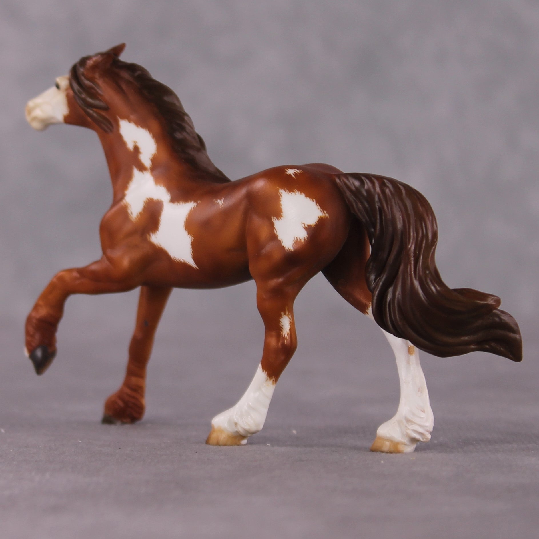 "The Archer" OOAK FCM Friesian Chip By Kristen Cermele - April GemStones Series